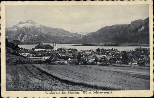 Ak Mondsee Salzkammergut in Oberösterreich, schöne Detailansicht