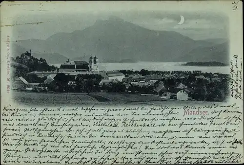 Ak Mondsee Salzkammergut in Oberösterreich, schöne Detailansicht