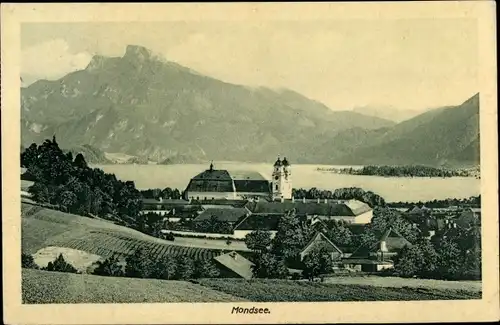 Ak Mondsee Salzkammergut in Oberösterreich, schöne Detailansicht