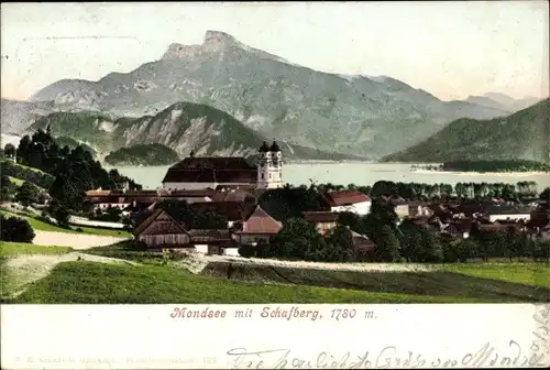 Ak Mondsee Salzkammergut in Oberösterreich, schöne Detailansicht