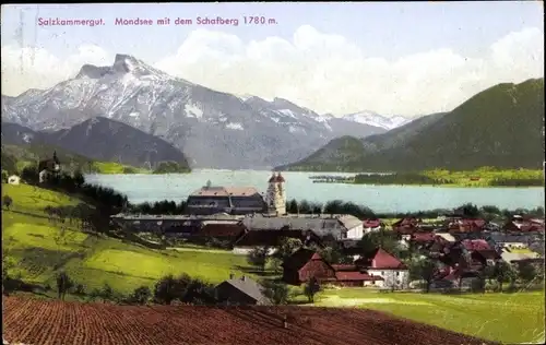 Ak Mondsee Salzkammergut in Oberösterreich, schöne Detailansicht