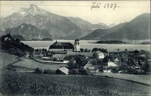 Ak Mondsee Salzkammergut in Oberösterreich, schöne Detailansicht