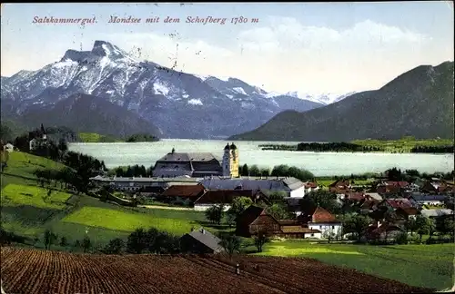 Ak Mondsee Salzkammergut in Oberösterreich, schöne Detailansicht