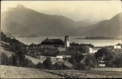 Ak Mondsee Salzkammergut in Oberösterreich, schöne Detailansicht