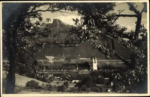 Ak Mondsee Salzkammergut in Oberösterreich, schöne Detailansicht