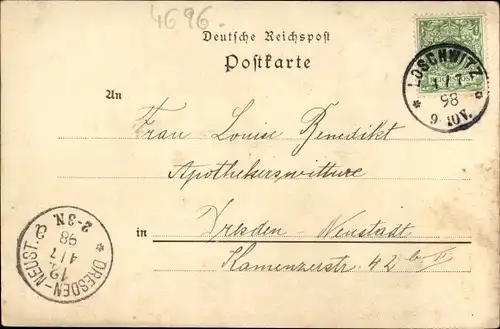 Ak Dresden Nordost Weißer Hirsch, Dr. Lahmann's Physiatrisches Sanatorium, Kurhaus, Drahtseilbahn