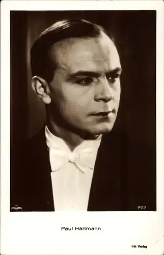 Ak Schauspieler Paul Hartmann, Portrait, Fliege, Amag 969