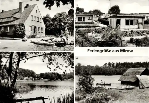 Ak Mirow in Mecklenburg Vorpommern, Jugendherberge C7 Franz Hollnagel, Bungalowsiedlung