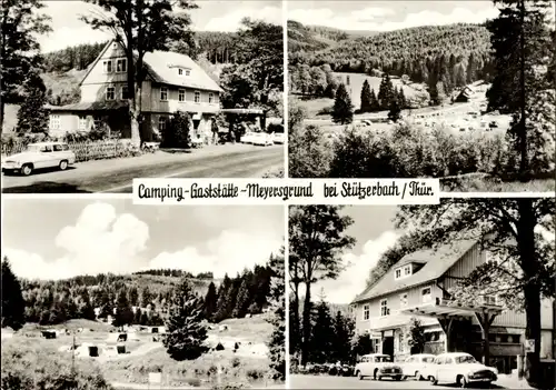 Ak Stützerbach im Ilm Kreis Thüringen, Camping Gaststätte Meyersgrund, Zelte