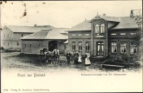 Ak Böxlund in Schleswig Holstein, Schenkwirtschaft von Th. Carstensen