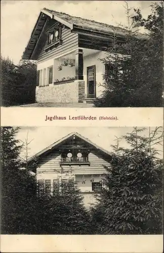 Ak Lentföhrden in Schleswig Holstein, Blick auf das Jagdhaus