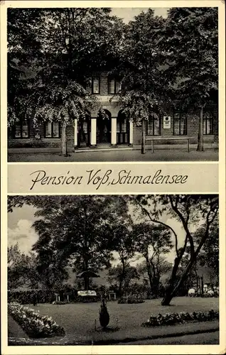 Ak Schmalensee in Schleswig Holstein, Pension Voß, Gartenpartie