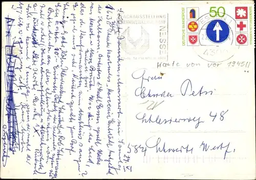 Künstler Ak Oberhausen im Ruhrgebiet, Oberhausener Glasfabrik Funcke und Becker