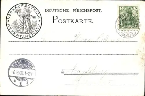 Litho Thale im Harz, Hirschgrund, Hexentanzplatz, Inh. L. Schmid