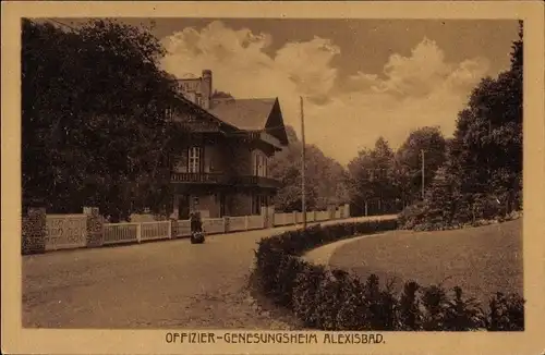 Ak Alexisbad Harzgerode am Harz, Blick auf das Offizier Genesungsheim