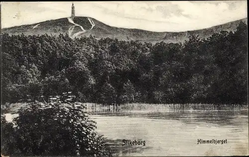 Ak Silkeborg Dänemark, Himmelbjerget, Wasserpartie