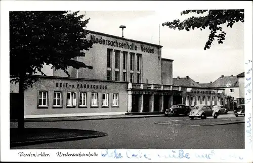 Ak Verden an der Aller, Blick auf die Niedersachsenhalle