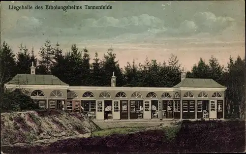 Ak Innien Aukrug in Schleswig Holstein, Liegehalle des Erholungsheims Tannenfelde 