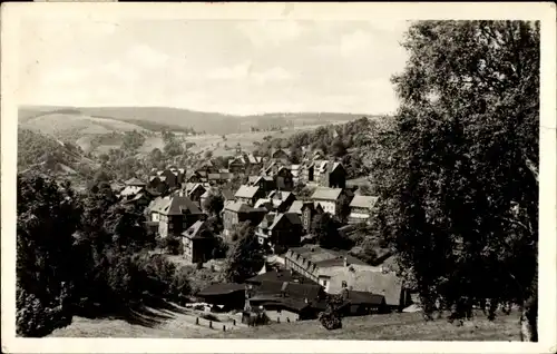 Ak Lauscha im thüringischen Kreis Sonneberg, Blick auf den Ort mit Umgebung