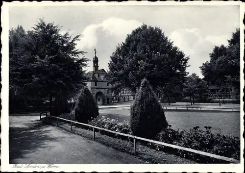 Ak Bad Sooden Allendorf in Hessen, Teilansicht, Ortspartie