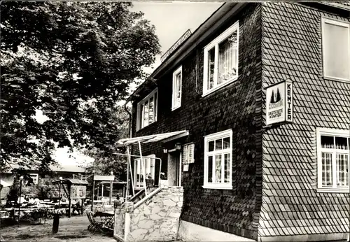 Ak Dröbischau im Thüringer Wald, Seitenblick auf das Gasthaus Kemter