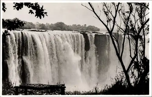 Ak Victoria Falls Zimbabwe Simbabwe, View of the Main Falls from the Rainforest, Wasserfall