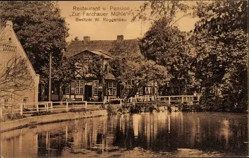 Ak Farchau Schmilau in Schleswig Holstein, Restaurant Pension zur Farchauer Mühle, Bes. Roggenbau