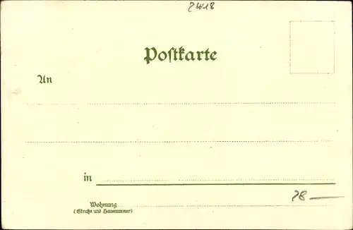 Litho Ratzeburg in Schleswig Holstein, Seepartie, Panorama vom Ort