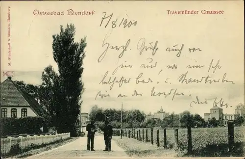 Ak Niendorf Timmendorfer Strand Ostholstein, Travemünder Chaussee