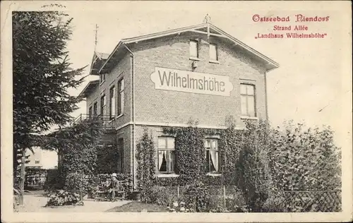 Ak Niendorf Timmendorfer Strand Ostholstein, Landhaus Wilhelmshöhe, Strand Allee