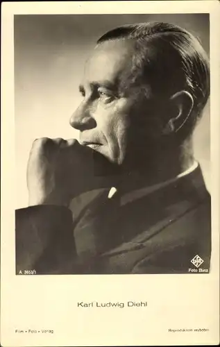 Ak Schauspieler Karl Ludwig Diehl, Portrait, Ross Verlag Nr. A 3653/1