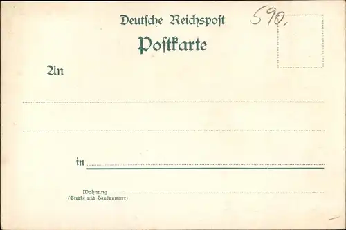 Litho Lutherstadt Eisenach in Thüringen, Wartburg, Burghof, Lutherstube, Luther Haus