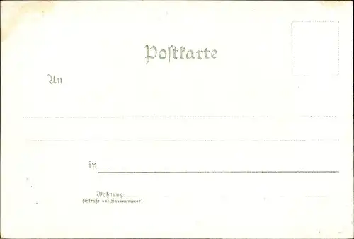 Litho Brotterode Trusetal in Thüringen, Inselsberg, Preußischer Gasthof  