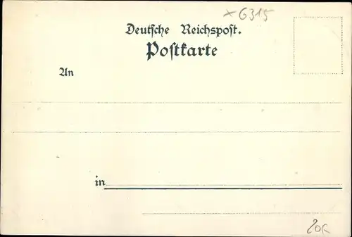 Litho St. Kilian in Thüringen, Stutenhaus, Turm auf dem Adlersberg, Adler, Landschaftspanorama