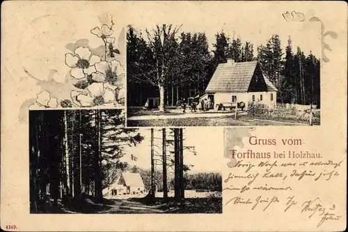 Ak Holzhau Rechenberg Bienenmühle Erzgebirge, Gruß vom Torfhaus