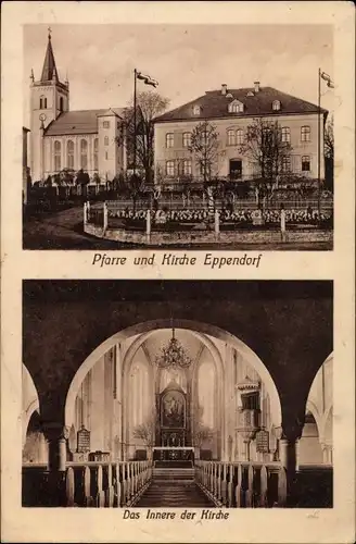 Ak Eppendorf im Kreis Mittelsachsen, Pfarre und Kirche, Innenansicht