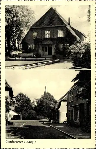 Ak Ganderkesee in Niedersachsen, Gemeindeverwaltung, Bahnhofstraße