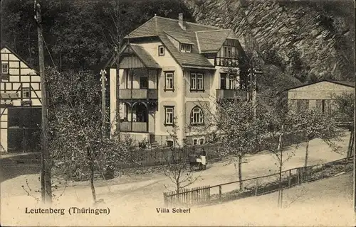 Ak Leutenberg in Thüringen, Villa Scherf, Außenansicht