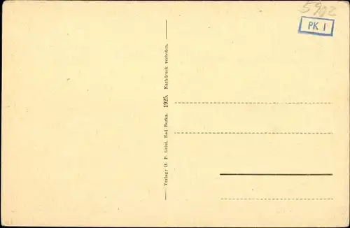 Ak Bad Berka in Thüringen, schöne Detailansicht