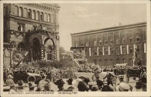 Ak Hannover in Niedersachsen, 9. Deutsches Sängerbundesfest 1924, Festumzug