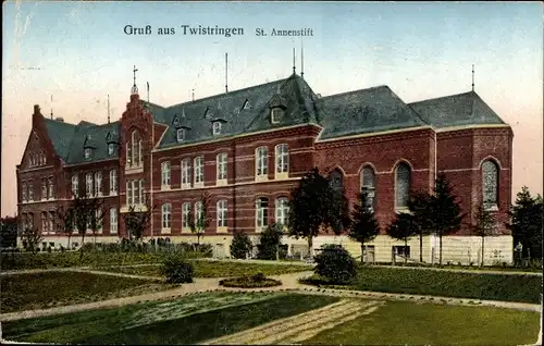 Ak Twistringen in Niedersachsen, St. Annenstift, Gartenansicht