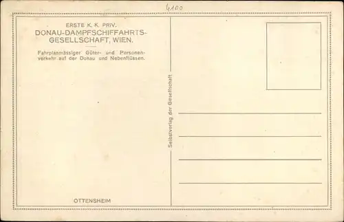 Ak Ottensheim in Oberösterreich, schöne Detailansicht