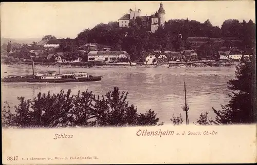 Ak Ottensheim in Oberösterreich, schöne Detailansicht