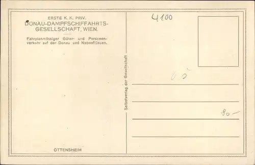 Ak Ottensheim in Oberösterreich, schöne Detailansicht