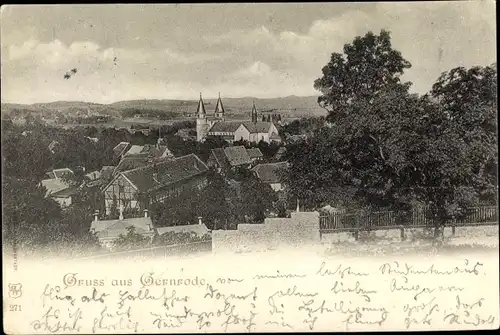 Ak Gernrode Quedlinburg am Harz, schöne Detailansicht