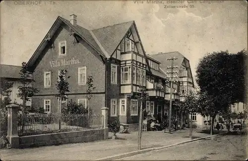 Ak Oberhof im Thüringer Wald, Villa Martha, Bes. Carl Langennan