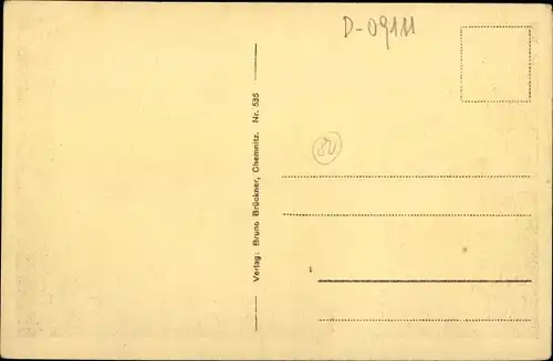 Ak Chemnitz in Sachsen, schöne Detailansicht