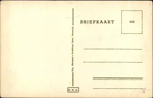 Ak Steenwijkerland Overijssel Niederlande, School A, Blick auf die Schule, Kinder