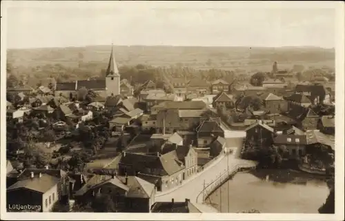 Ak Lütjenburg in Schleswig Holstein, Blick auf Stadt und Kirche