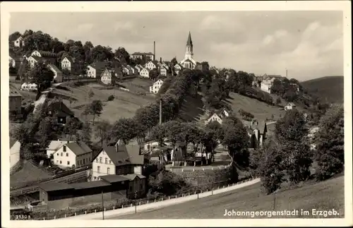 Ak Johanngeorgenstadt im Erzgebirge Sachsen, Panorama vom Ort